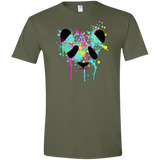 T-Shirts Military Green / S Panda Soul Men's Semi-Fitted Softstyle