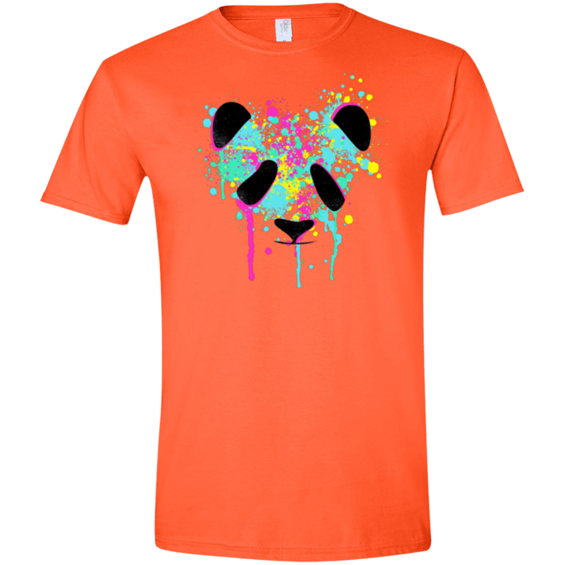 T-Shirts Orange / S Panda Soul Men's Semi-Fitted Softstyle