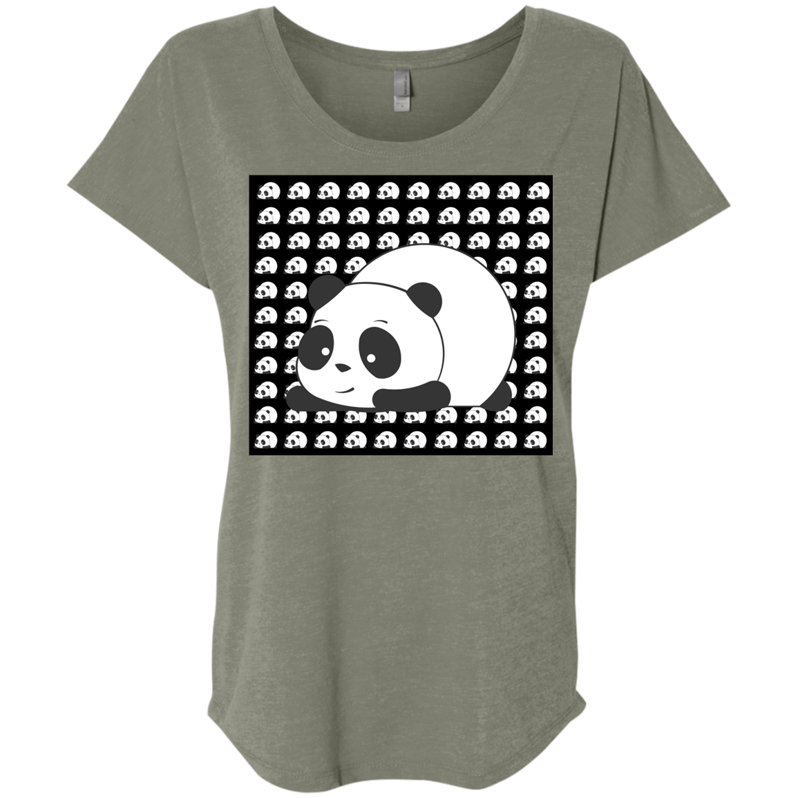 Panda Triblend Dolman Sleeve