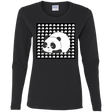 T-Shirts Black / S Panda Women's Long Sleeve T-Shirt