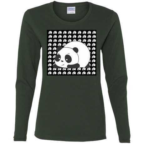 T-Shirts Forest / S Panda Women's Long Sleeve T-Shirt