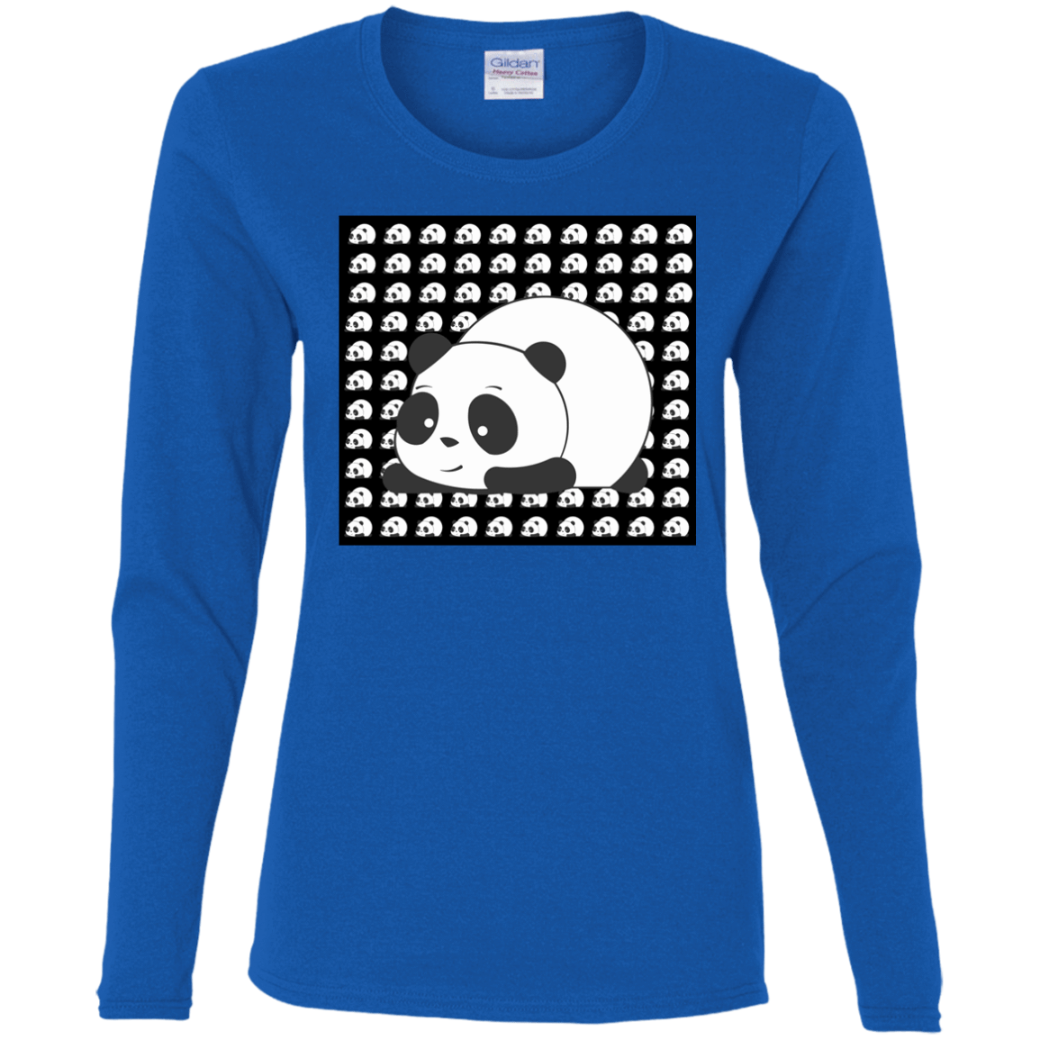 T-Shirts Royal / S Panda Women's Long Sleeve T-Shirt