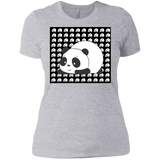 T-Shirts Heather Grey / X-Small Panda Women's Premium T-Shirt