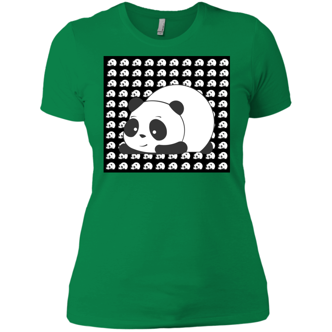 T-Shirts Kelly Green / X-Small Panda Women's Premium T-Shirt