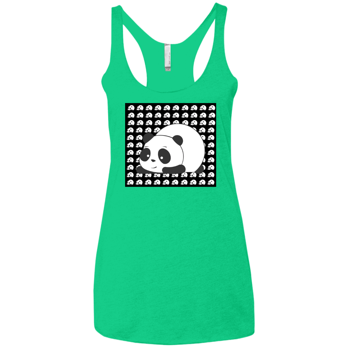 Panda Women's Triblend Racerback Tank