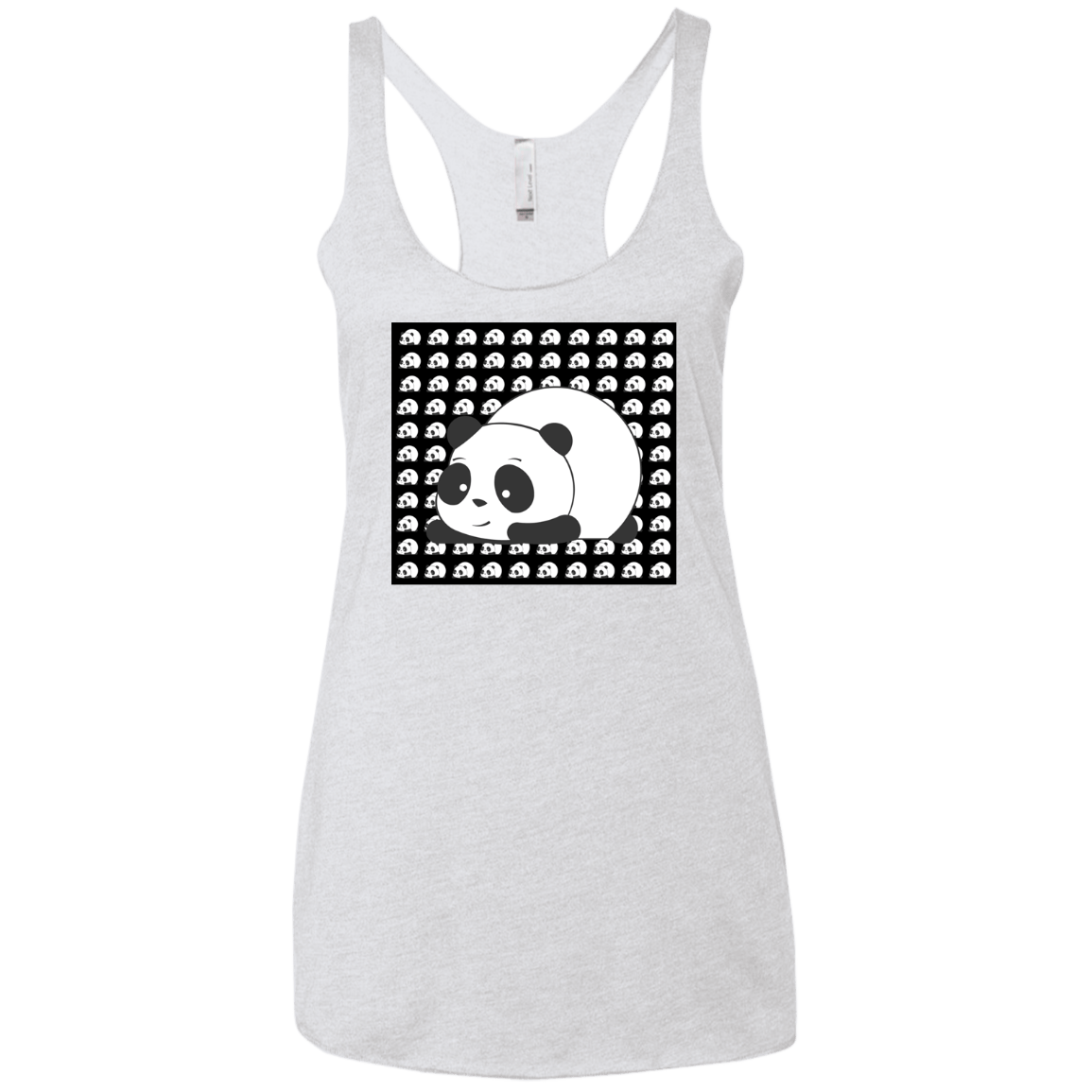 Panda Women's Triblend Racerback Tank