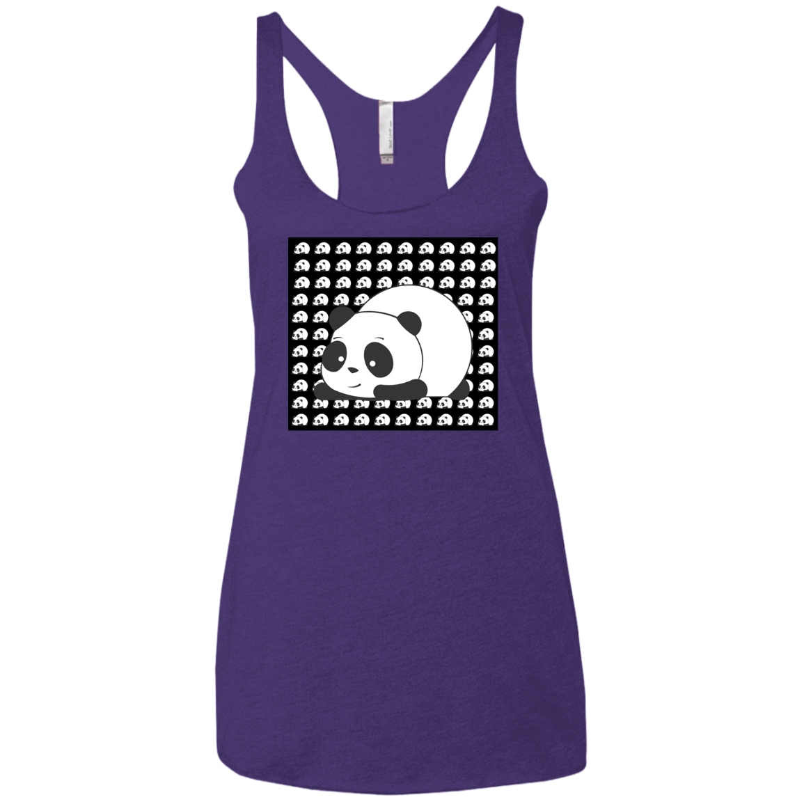 Panda Women's Triblend Racerback Tank