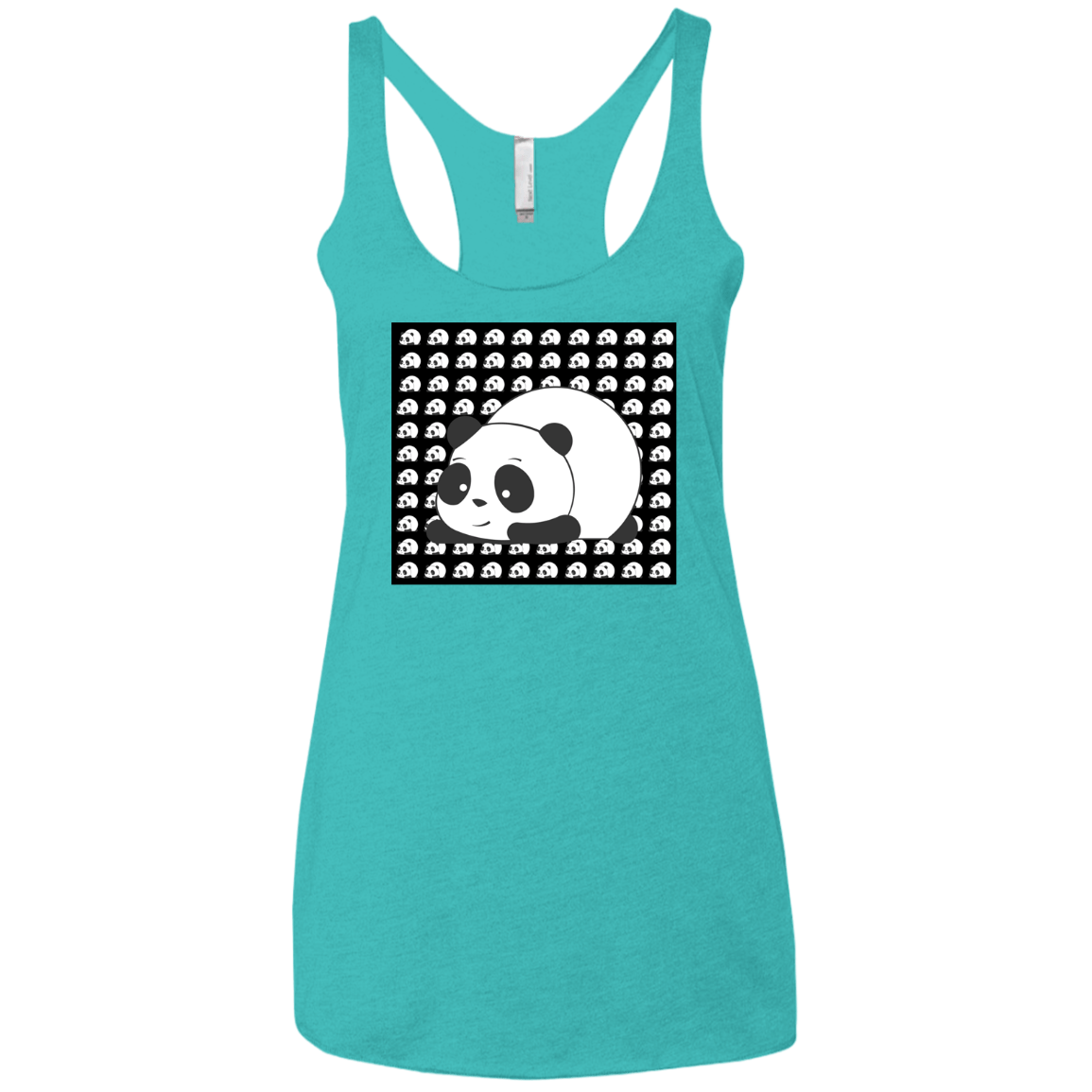 Panda Women's Triblend Racerback Tank