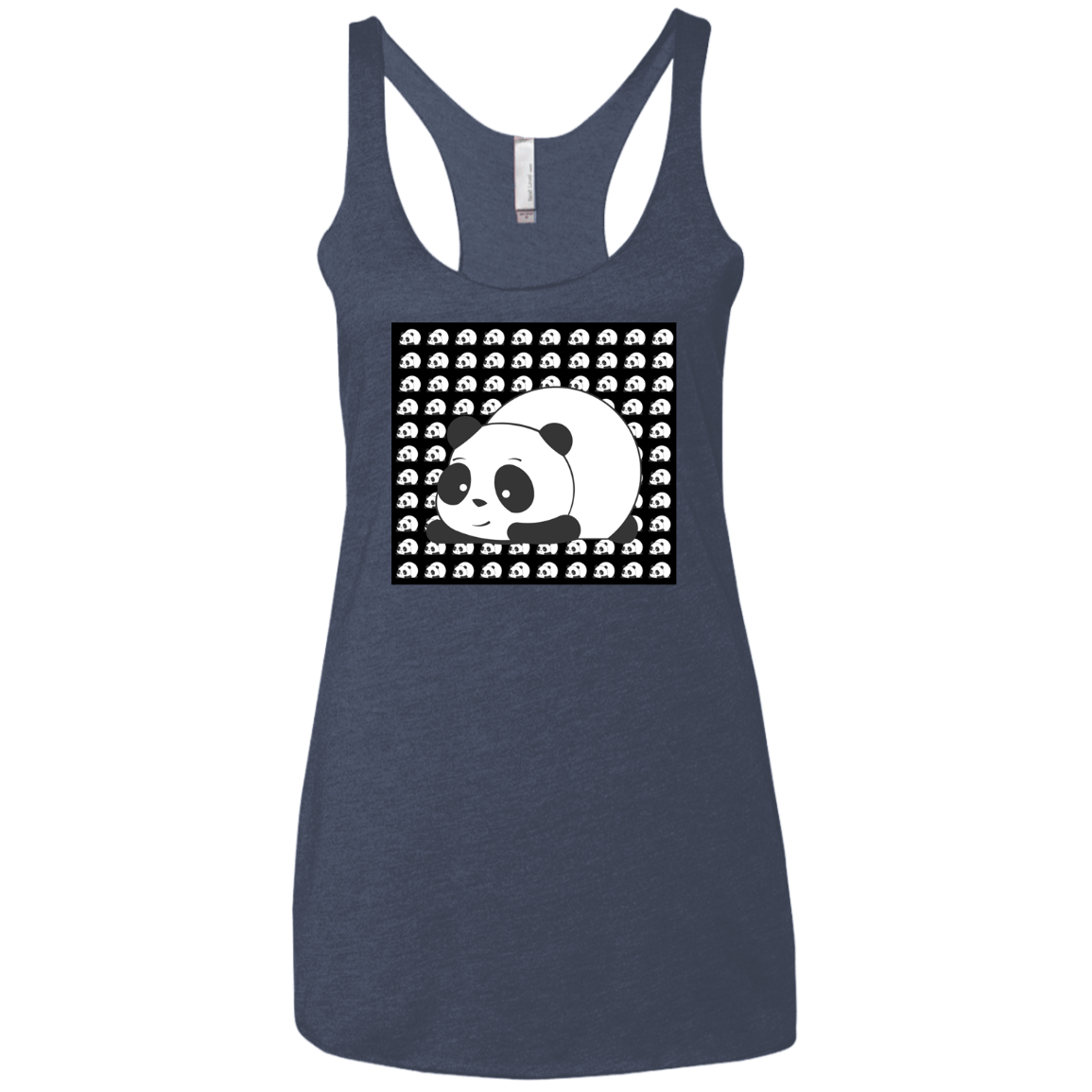 Panda Women's Triblend Racerback Tank