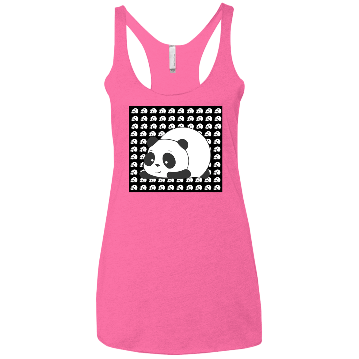 Panda Women's Triblend Racerback Tank