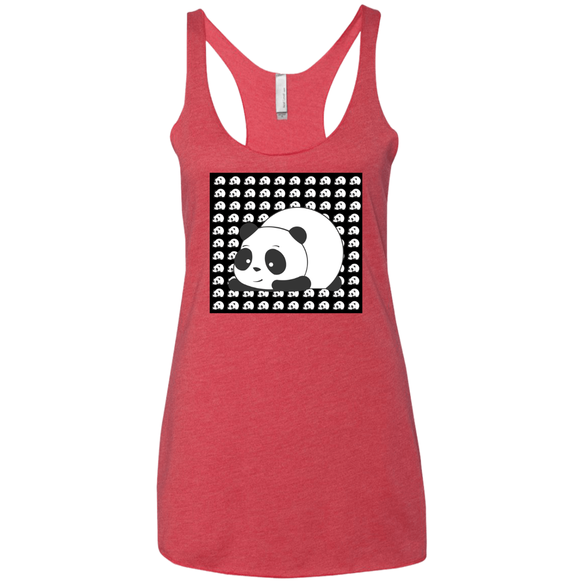 Panda Women's Triblend Racerback Tank