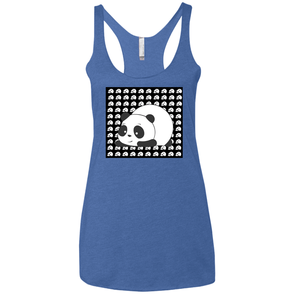 Panda Women's Triblend Racerback Tank