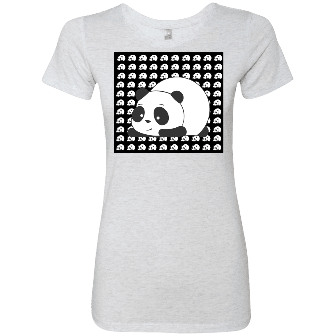 T-Shirts Heather White / S Panda Women's Triblend T-Shirt