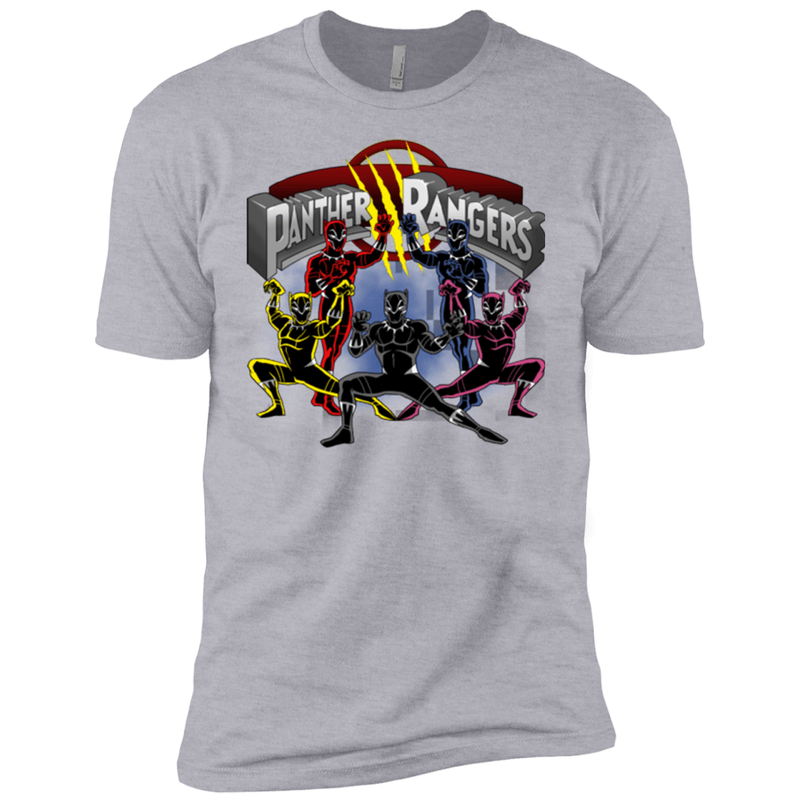 T-Shirts Heather Grey / YXS Panther Rangers Boys Premium T-Shirt