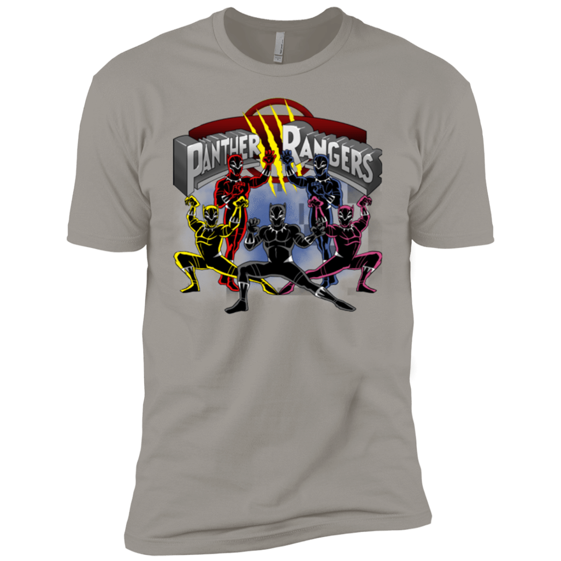 T-Shirts Light Grey / YXS Panther Rangers Boys Premium T-Shirt