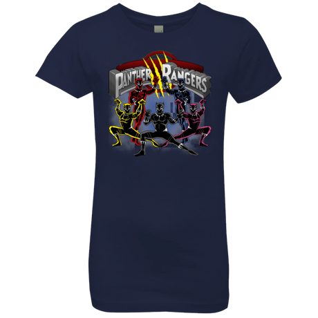 T-Shirts Midnight Navy / YXS Panther Rangers Girls Premium T-Shirt