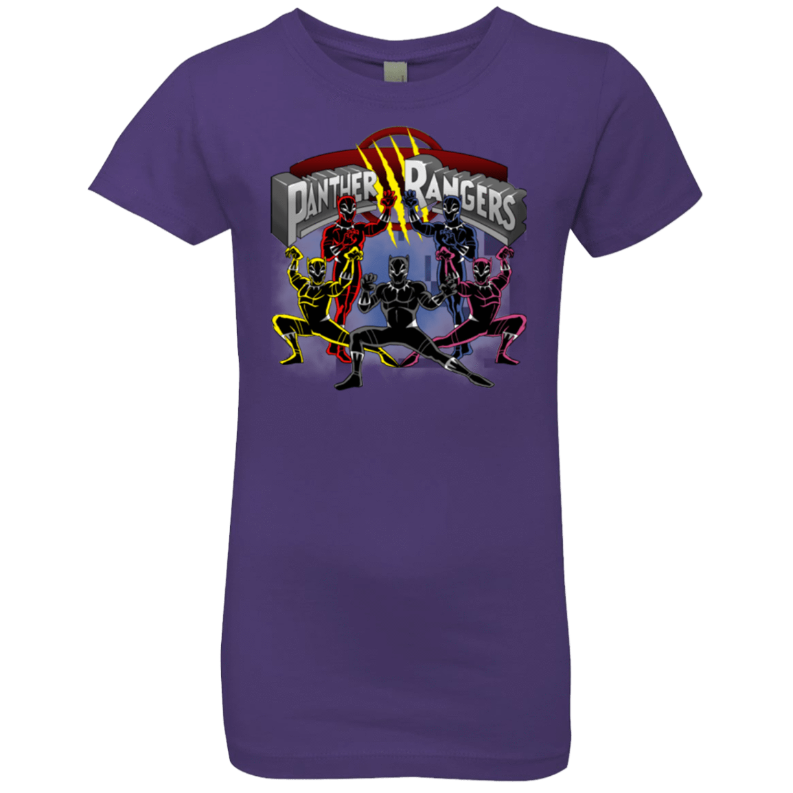 T-Shirts Purple Rush / YXS Panther Rangers Girls Premium T-Shirt