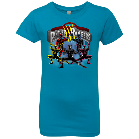 T-Shirts Turquoise / YXS Panther Rangers Girls Premium T-Shirt