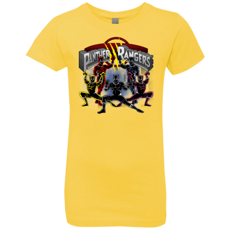 T-Shirts Vibrant Yellow / YXS Panther Rangers Girls Premium T-Shirt