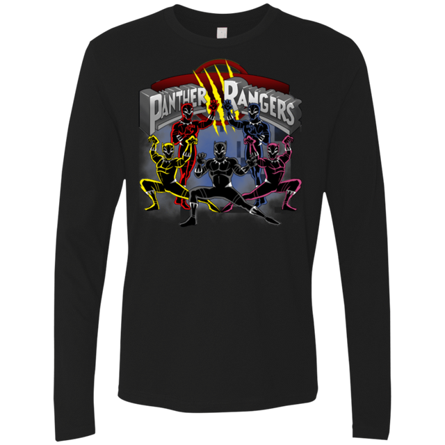 T-Shirts Black / Small Panther Rangers Men's Premium Long Sleeve