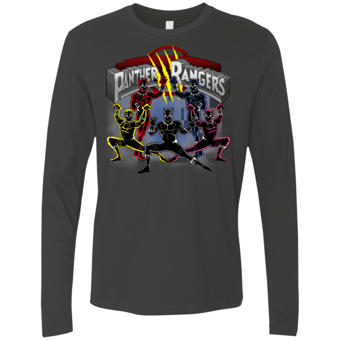 T-Shirts Heavy Metal / Small Panther Rangers Men's Premium Long Sleeve