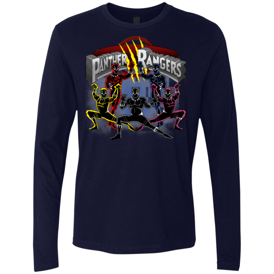 T-Shirts Midnight Navy / Small Panther Rangers Men's Premium Long Sleeve