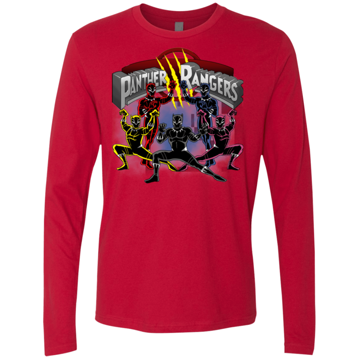 T-Shirts Red / Small Panther Rangers Men's Premium Long Sleeve