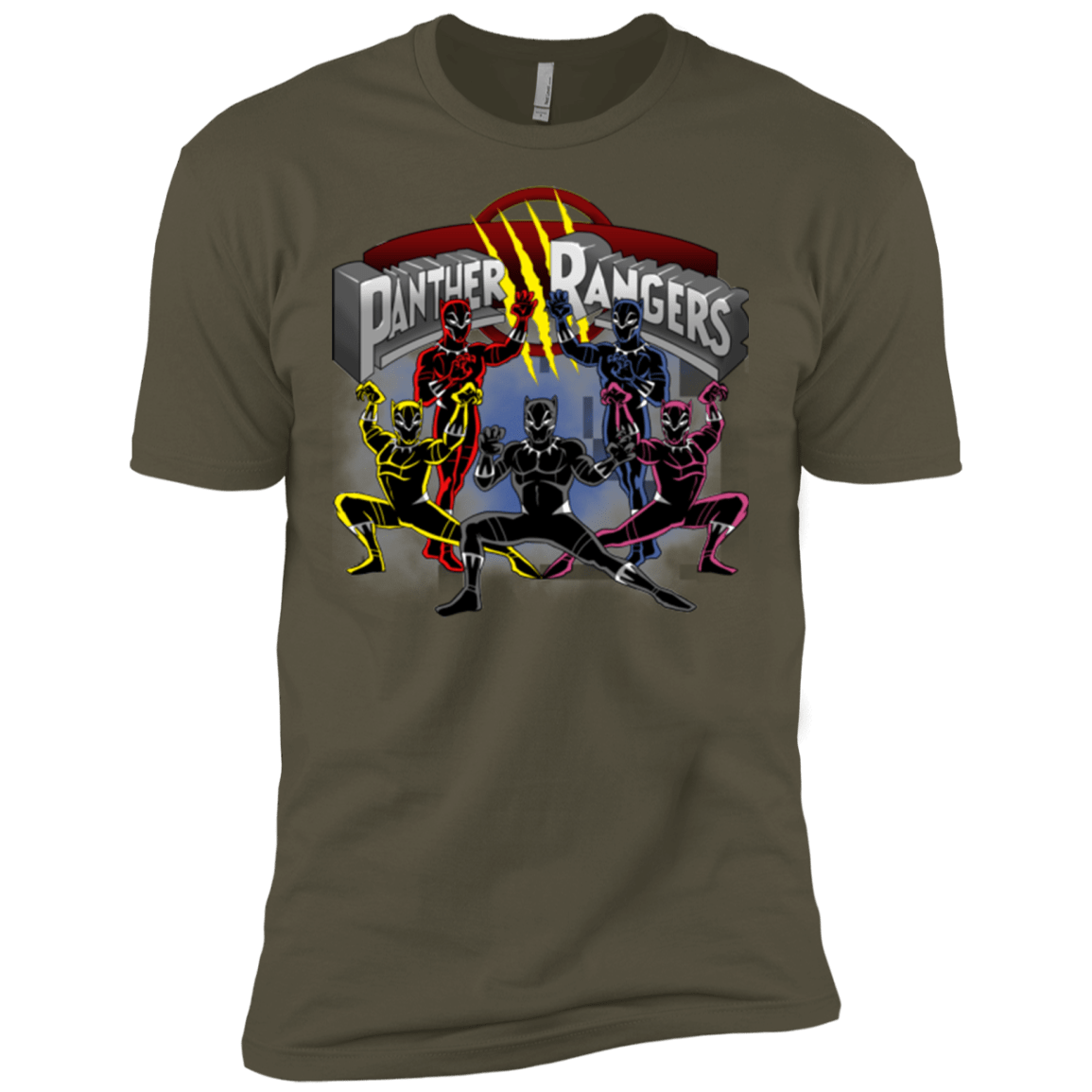 T-Shirts Military Green / X-Small Panther Rangers Men's Premium T-Shirt