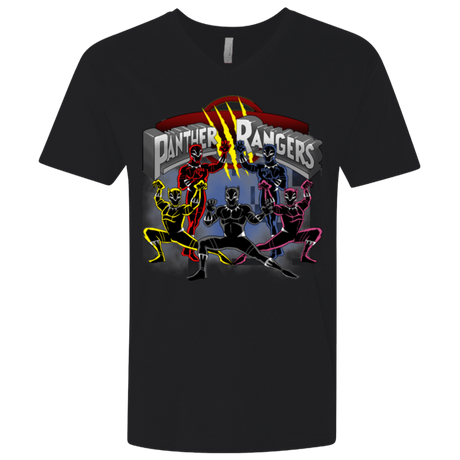 T-Shirts Black / X-Small Panther Rangers Men's Premium V-Neck
