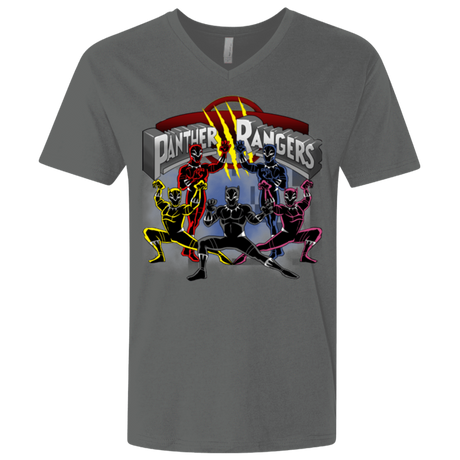T-Shirts Heavy Metal / X-Small Panther Rangers Men's Premium V-Neck
