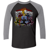 T-Shirts Vintage Black/Premium Heather / X-Small Panther Rangers Men's Triblend 3/4 Sleeve
