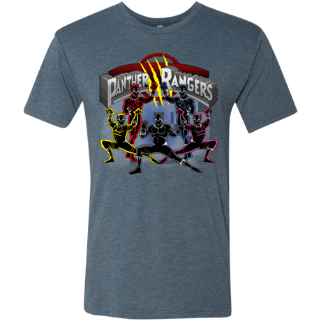 T-Shirts Indigo / Small Panther Rangers Men's Triblend T-Shirt
