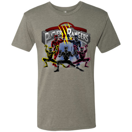 T-Shirts Venetian Grey / Small Panther Rangers Men's Triblend T-Shirt