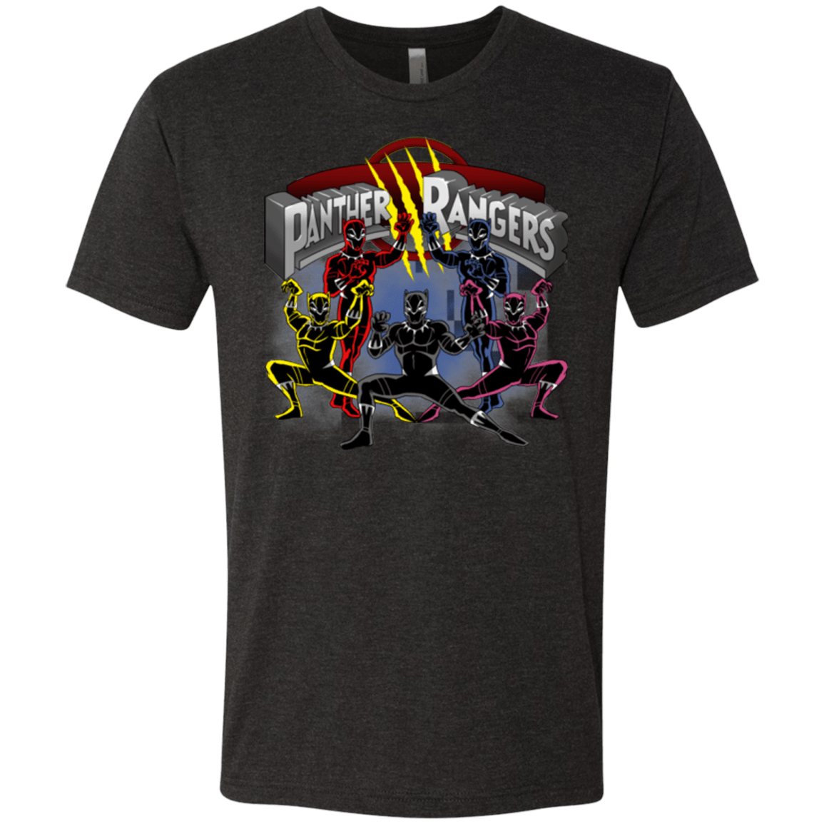 T-Shirts Vintage Black / Small Panther Rangers Men's Triblend T-Shirt