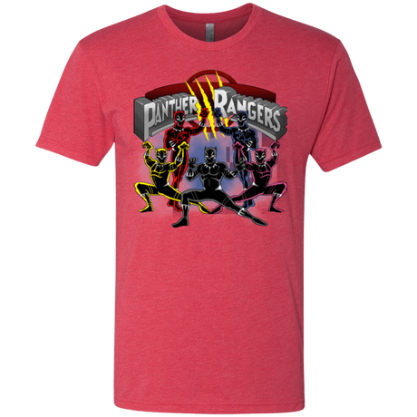 T-Shirts Vintage Red / Small Panther Rangers Men's Triblend T-Shirt