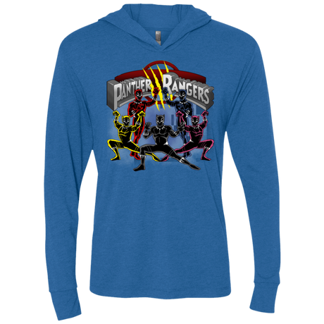 T-Shirts Vintage Royal / X-Small Panther Rangers Triblend Long Sleeve Hoodie Tee