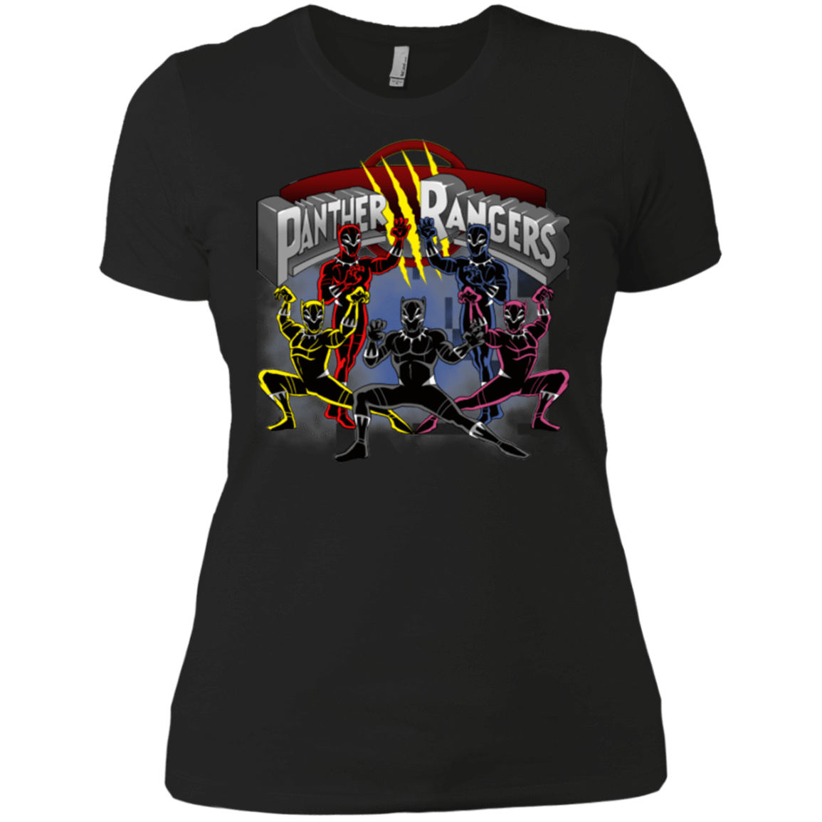 T-Shirts Black / X-Small Panther Rangers Women's Premium T-Shirt
