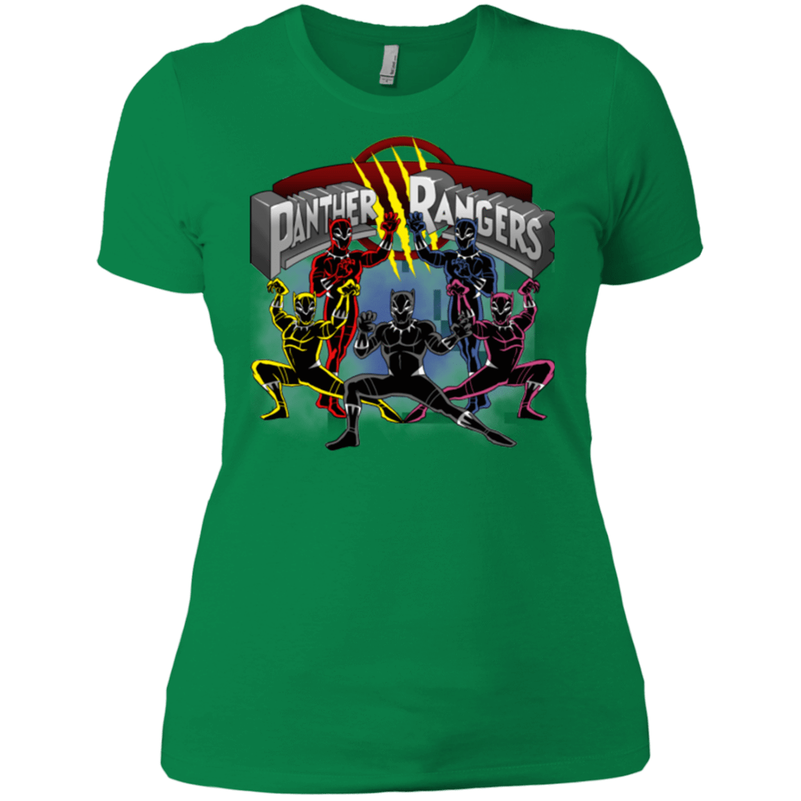 T-Shirts Kelly Green / X-Small Panther Rangers Women's Premium T-Shirt
