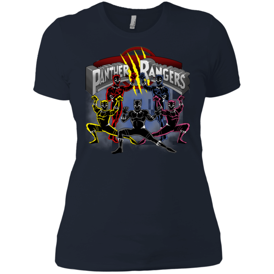 T-Shirts Midnight Navy / X-Small Panther Rangers Women's Premium T-Shirt