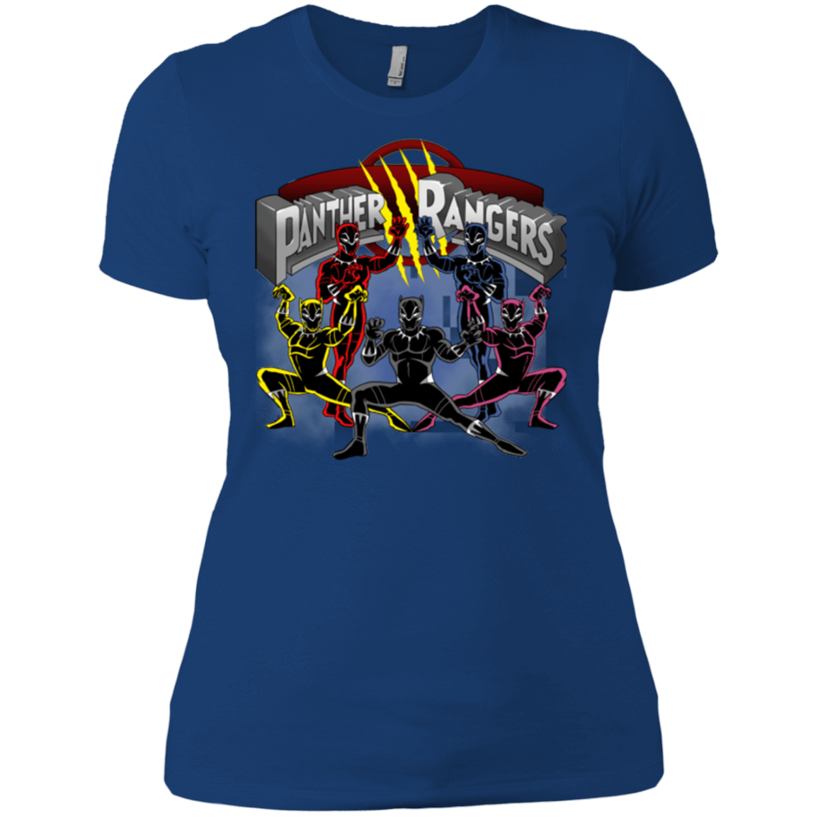 T-Shirts Royal / X-Small Panther Rangers Women's Premium T-Shirt