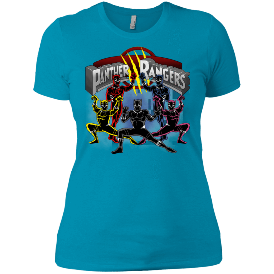 T-Shirts Turquoise / X-Small Panther Rangers Women's Premium T-Shirt