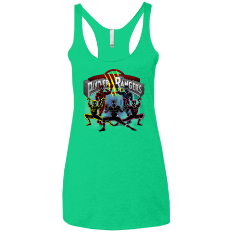 T-Shirts Envy / X-Small Panther Rangers Women's Triblend Racerback Tank