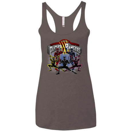 T-Shirts Macchiato / X-Small Panther Rangers Women's Triblend Racerback Tank
