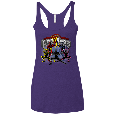 T-Shirts Purple Rush / X-Small Panther Rangers Women's Triblend Racerback Tank