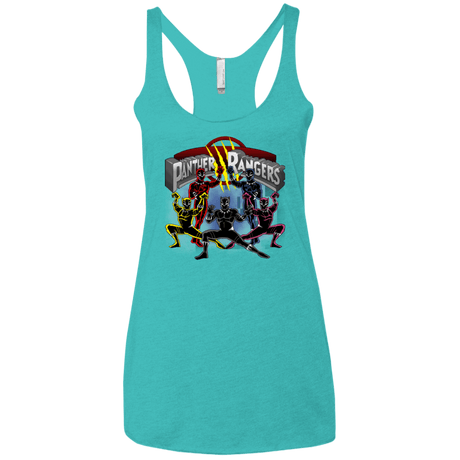 T-Shirts Tahiti Blue / X-Small Panther Rangers Women's Triblend Racerback Tank