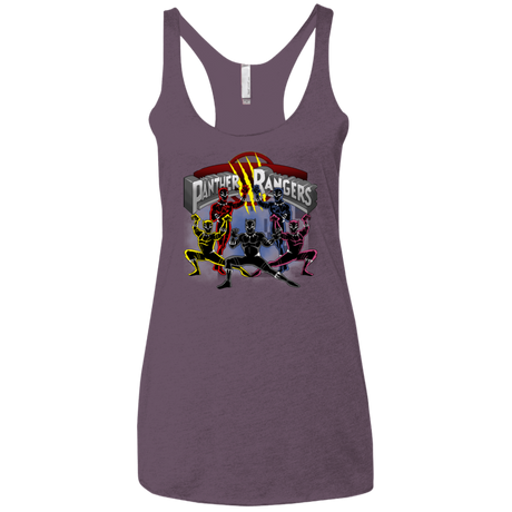 T-Shirts Vintage Purple / X-Small Panther Rangers Women's Triblend Racerback Tank