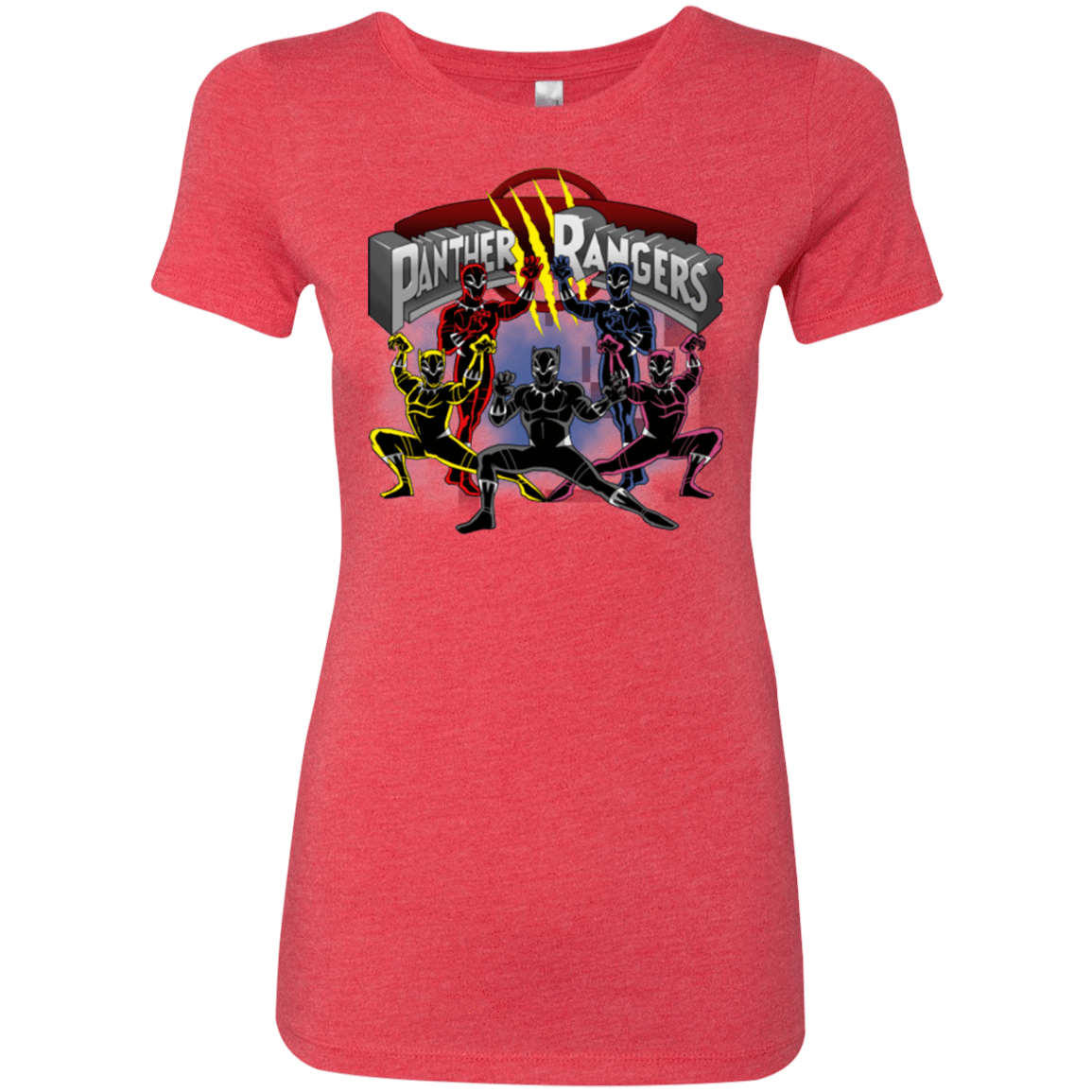 T-Shirts Vintage Red / Small Panther Rangers Women's Triblend T-Shirt