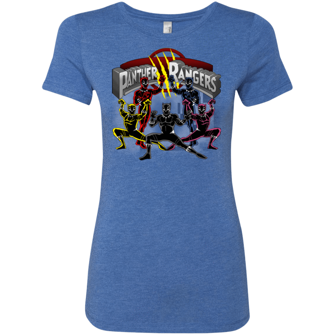 T-Shirts Vintage Royal / Small Panther Rangers Women's Triblend T-Shirt