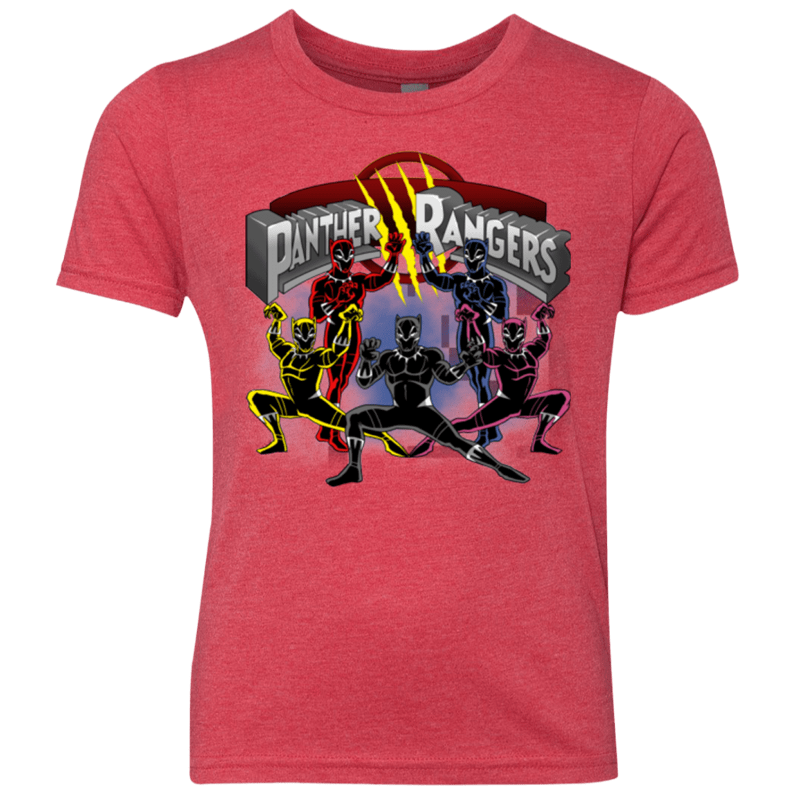 T-Shirts Vintage Red / YXS Panther Rangers Youth Triblend T-Shirt