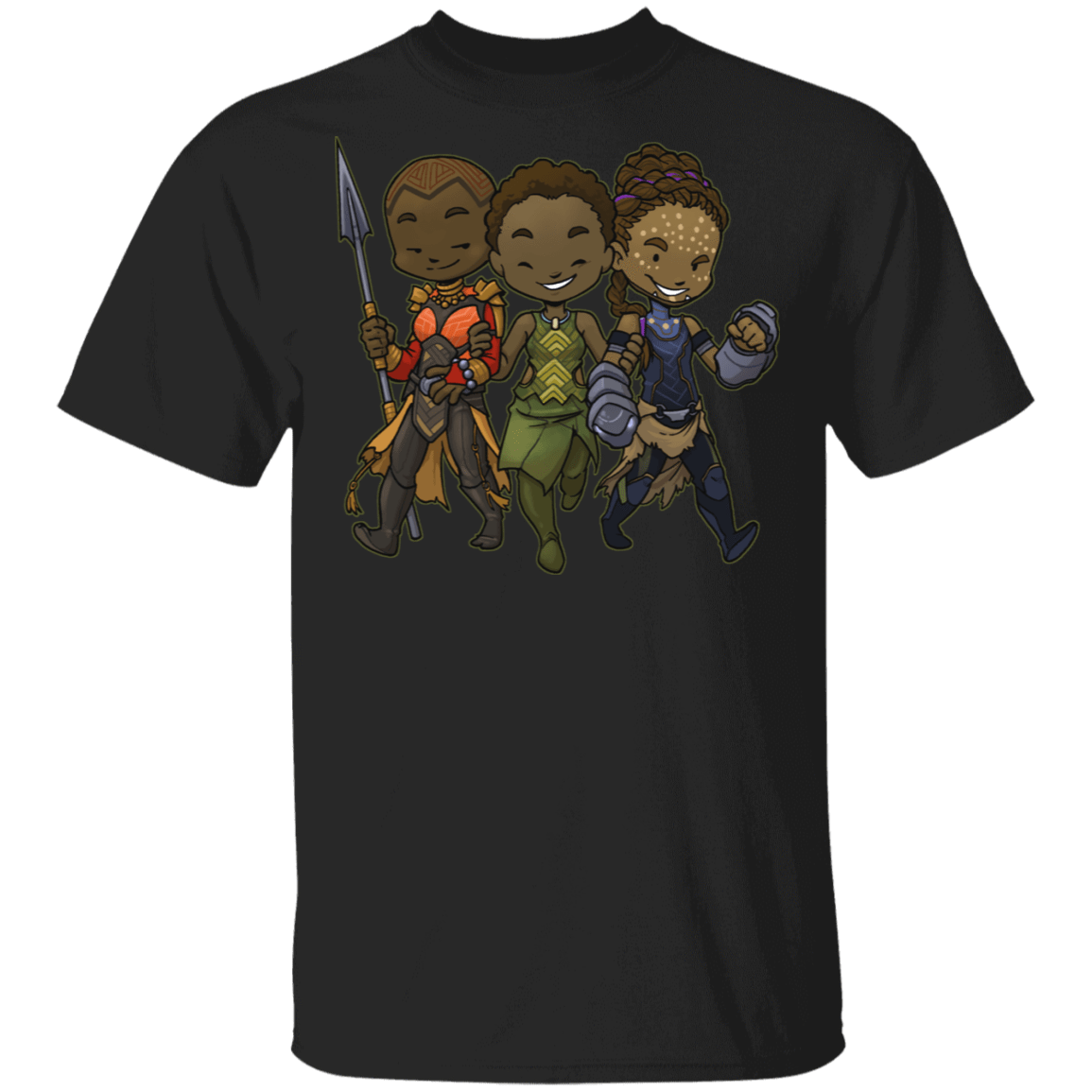 T-Shirts Black / S Panther Trio T-Shirt